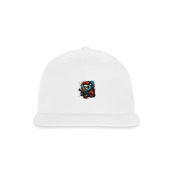 This t-shirt features a modern and elegant design - Snapback Baseball Cap - white - Front