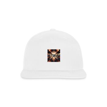 awsome background strive - Snapback Baseball Cap - white - Front
