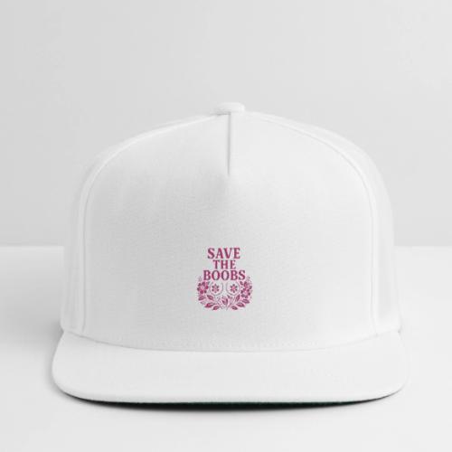 Save the boobs floral - Snapback Baseball Cap