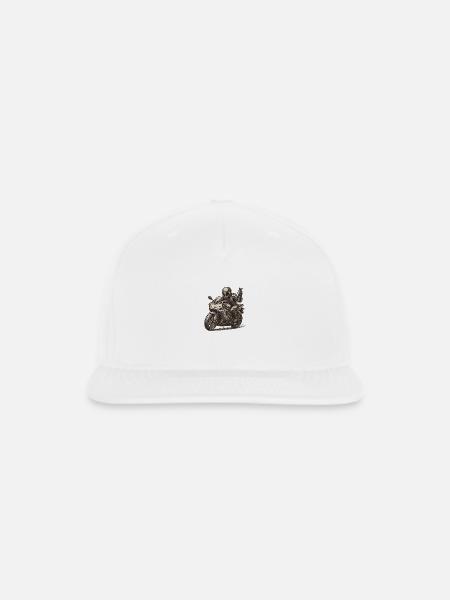 Bike - Snapback Baseball Cap - white