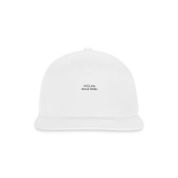 Will Yap About Books Funny Gift for Book Lovers - Snapback Baseball Cap - white - Front