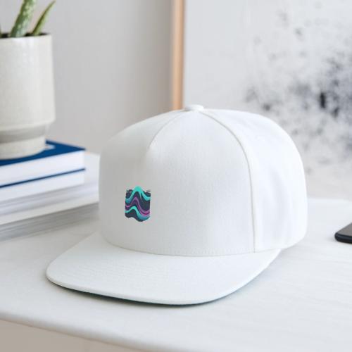 Abstract Wavy Ocean Pattern - Snapback Baseball Cap