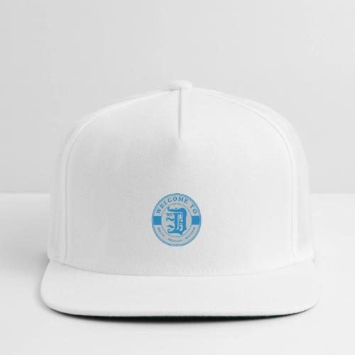 WELCOME TO THE D BADGE BLUE SILVER - Snapback Baseball Cap