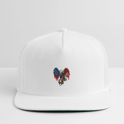 American Flag Bald Eagle - Helmet - Snapback Baseball Cap