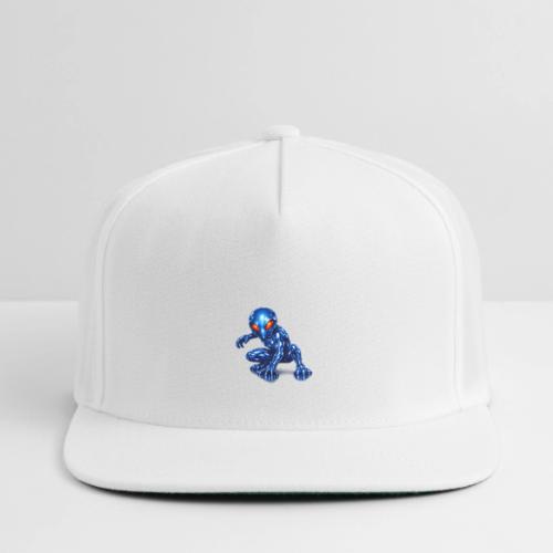 Blue Alien Crouch - Snapback Baseball Cap
