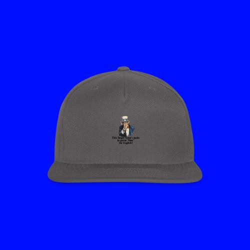 Uncle Sam - Finger - Snapback Baseball Cap