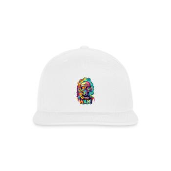 Stop War - Snapback Baseball Cap - white - Front