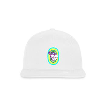 Stethoscope, heartbeat, and rainbow - Snapback Baseball Cap - white - Front