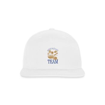 Breakfast Team Culinary Apparel - Snapback Baseball Cap - white - Front