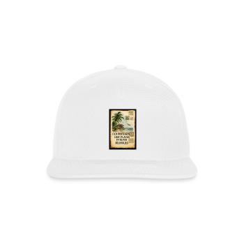 Whispers of Forgotten Shores: Vintage Postcards - Snapback Baseball Cap - white - Front
