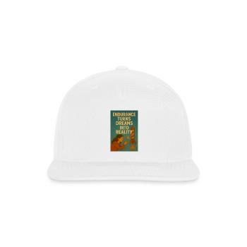 Endurance Unlocks Dreams - Snapback Baseball Cap - white - Front