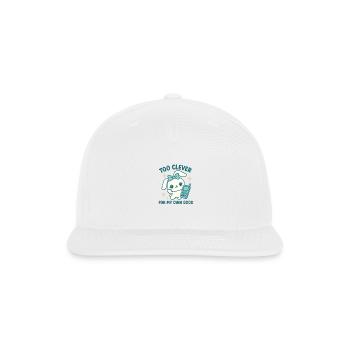 Too Clever - Snapback Baseball Cap - white - Front