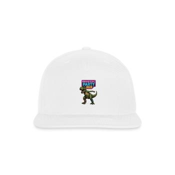 Prehistoric Party Rex 2025 - Snapback Baseball Cap - white - Front