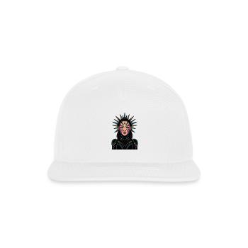 cyberpunk female - Snapback Baseball Cap - white - Front
