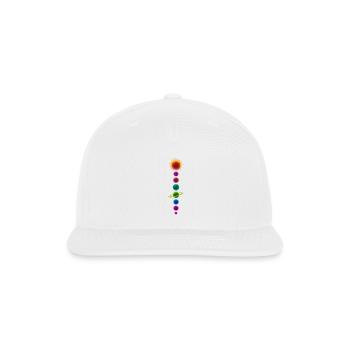futuristic solar system - Snapback Baseball Cap - white - Front
