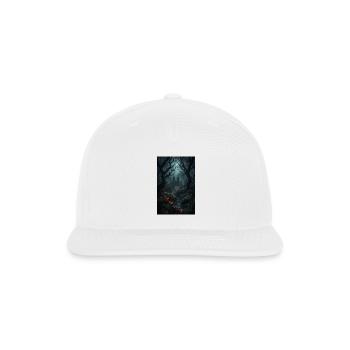 Enchanted Forest Castle Scene - Snapback Baseball Cap - white - Front