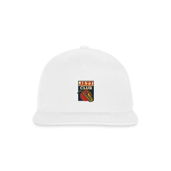 Vintage Jazz Club Album Poster - Snapback Baseball Cap - white - Front