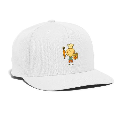 Cartoon Chef Boy Kids Cooking Shirt - Snapback Baseball Cap