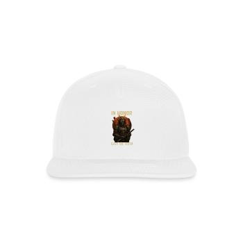 Samurai Honor - Snapback Baseball Cap - white - Front