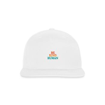 Be Kind Human Gradient - Snapback Baseball Cap - white - Front