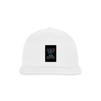 Broken Heart 404 Glitch Tee - Snapback Baseball Cap - white - Front
