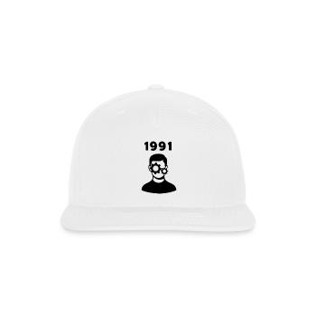 Retro Mechanical Mind 1991 – Vintage Tech Vibes - Snapback Baseball Cap - white - Front