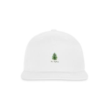 New Beginning Pine Tree Design - Snapback Baseball Cap - white - Front
