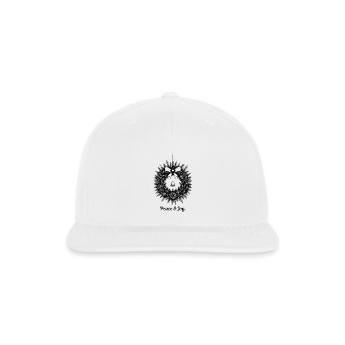 Peace & Joy T-Shirt | Minimalist Elegant Christmas - Snapback Baseball Cap