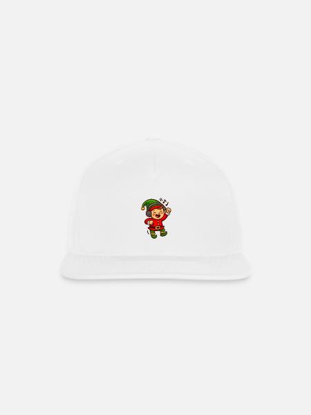 Elf DJ Festive Beats - Snapback Baseball Cap - white