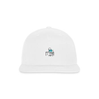 Blue Desk Doodle Fatigue - Snapback Baseball Cap - white - Front