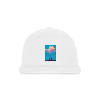 Cloud Wires Together - Snapback Baseball Cap - white - Front
