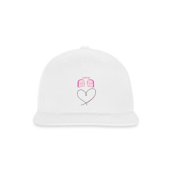I Loaf You Heart Duo - Snapback Baseball Cap - white - Front