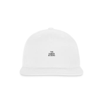 Monochrome Silhouette Emblem - Snapback Baseball Cap - white - Front