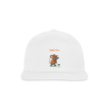 Mouse Golfer - Snapback Baseball Cap - white - Front