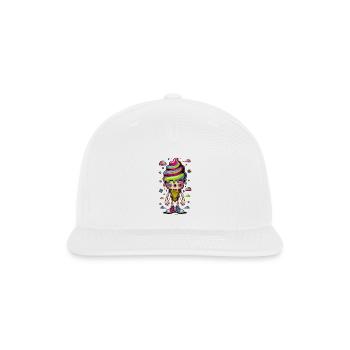 Cosmic Cone Creature - Snapback Baseball Cap - white - Front