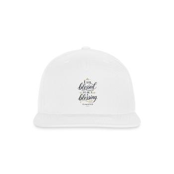 Béni d’être une bénédiction - Casquette de baseball Snapback - blanc - Devant