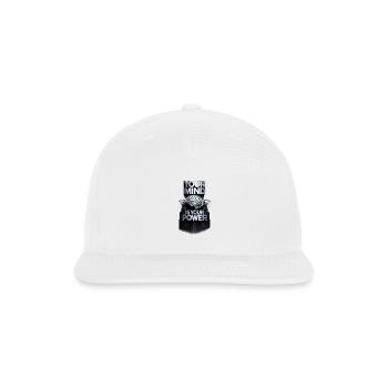 Your Mind Is Your Power - Snapback Baseball Cap - white - Front