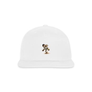 Kitten Pitcher Baseball Charm - Snapback Baseball Cap - white - Front
