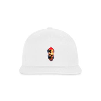 Sunset Island Palm Escape - Snapback Baseball Cap - white - Front