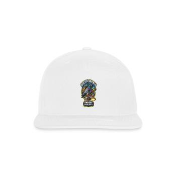 Questionable Energy Pigeon - Snapback Baseball Cap - white - Front