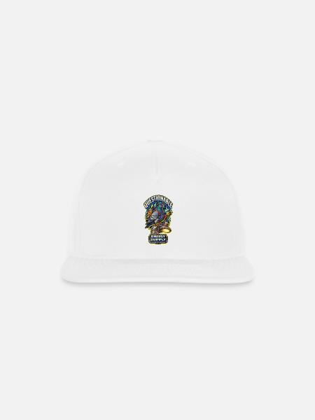 Questionable Energy Pigeon - Snapback Baseball Cap - white