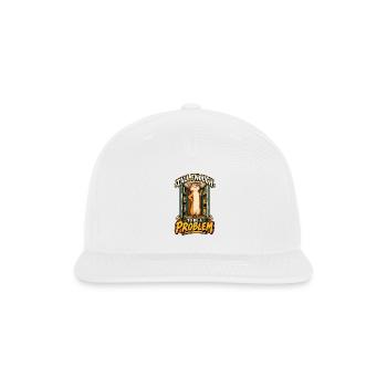 Tall Enough to Be a Problem – Funny Hamster - Snapback Baseball Cap - white - Front