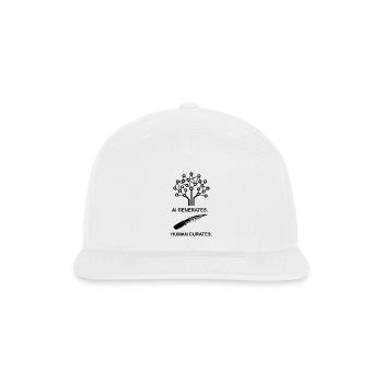 Design image unavailable - Snapback Baseball Cap - white - Front