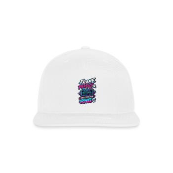 Frame Perfect Resetting For RNG Speedrunner Gaming - Snapback Baseball Cap - white - Front