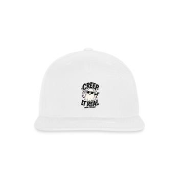 Creep It Real - Snapback Baseball Cap - white - Front