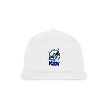 Broken Glass Equals Broken Mom - Snapback Baseball Cap - white - Front