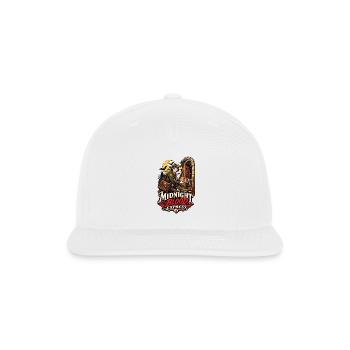 Midnight Blood Express — Vampire Courier Halloween - Snapback Baseball Cap - white - Front