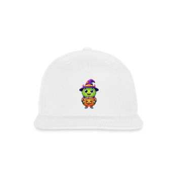 Candy Witch Critter Halloween Delight - Snapback Baseball Cap - white - Front