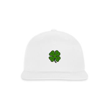 Shamrock Simple - Snapback Baseball Cap - white - Front