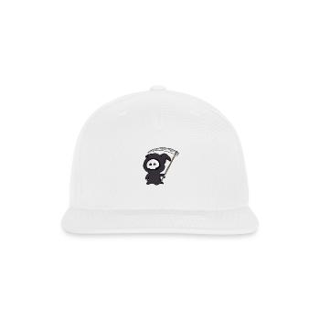 A cute grim reaper funny and adorable killer - Snapback Baseball Cap - white - Front